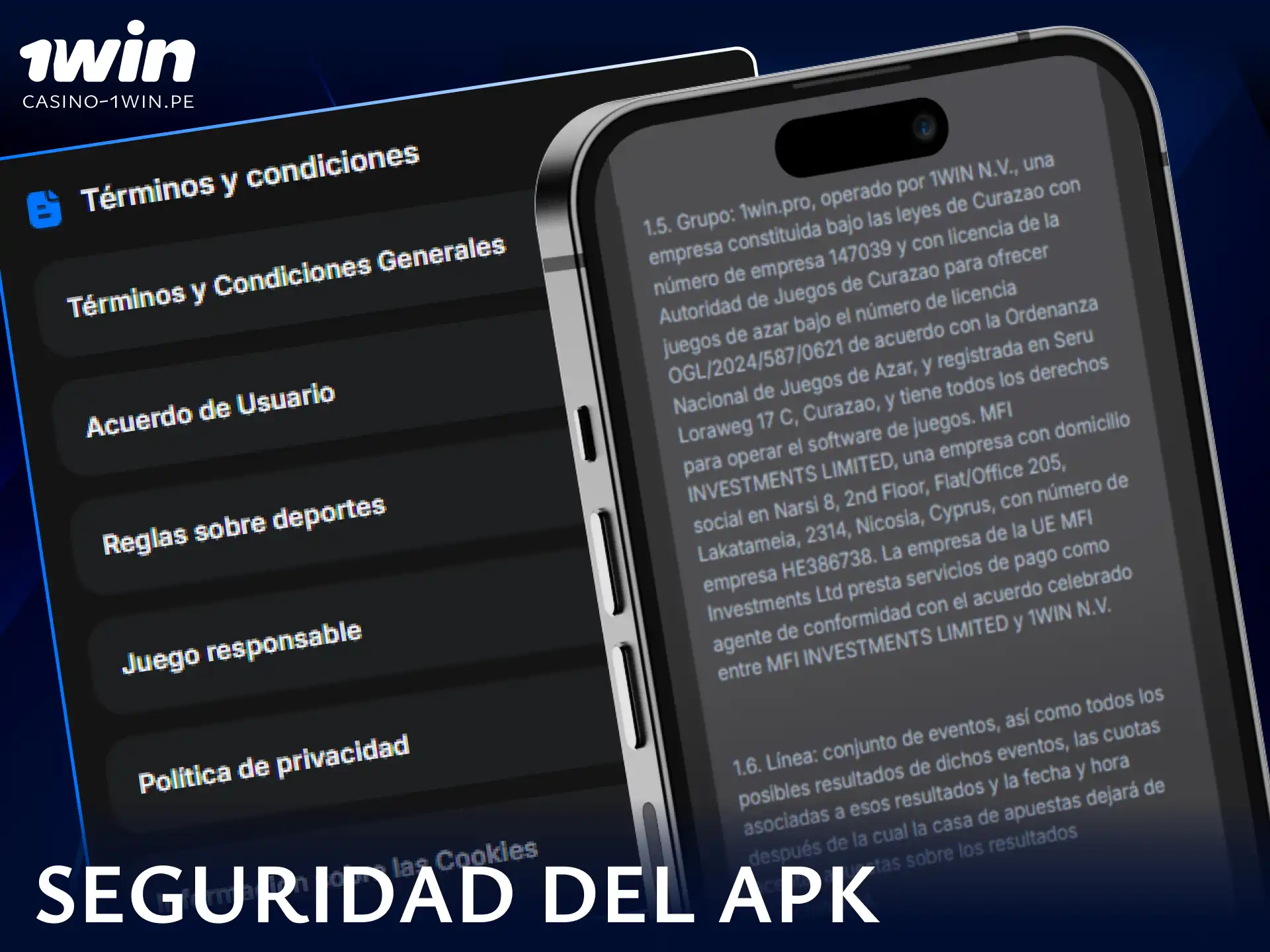 Conoce las medidas de seguridad y cifrado que garantizan la descarga confiable del archivo APK de 1win.