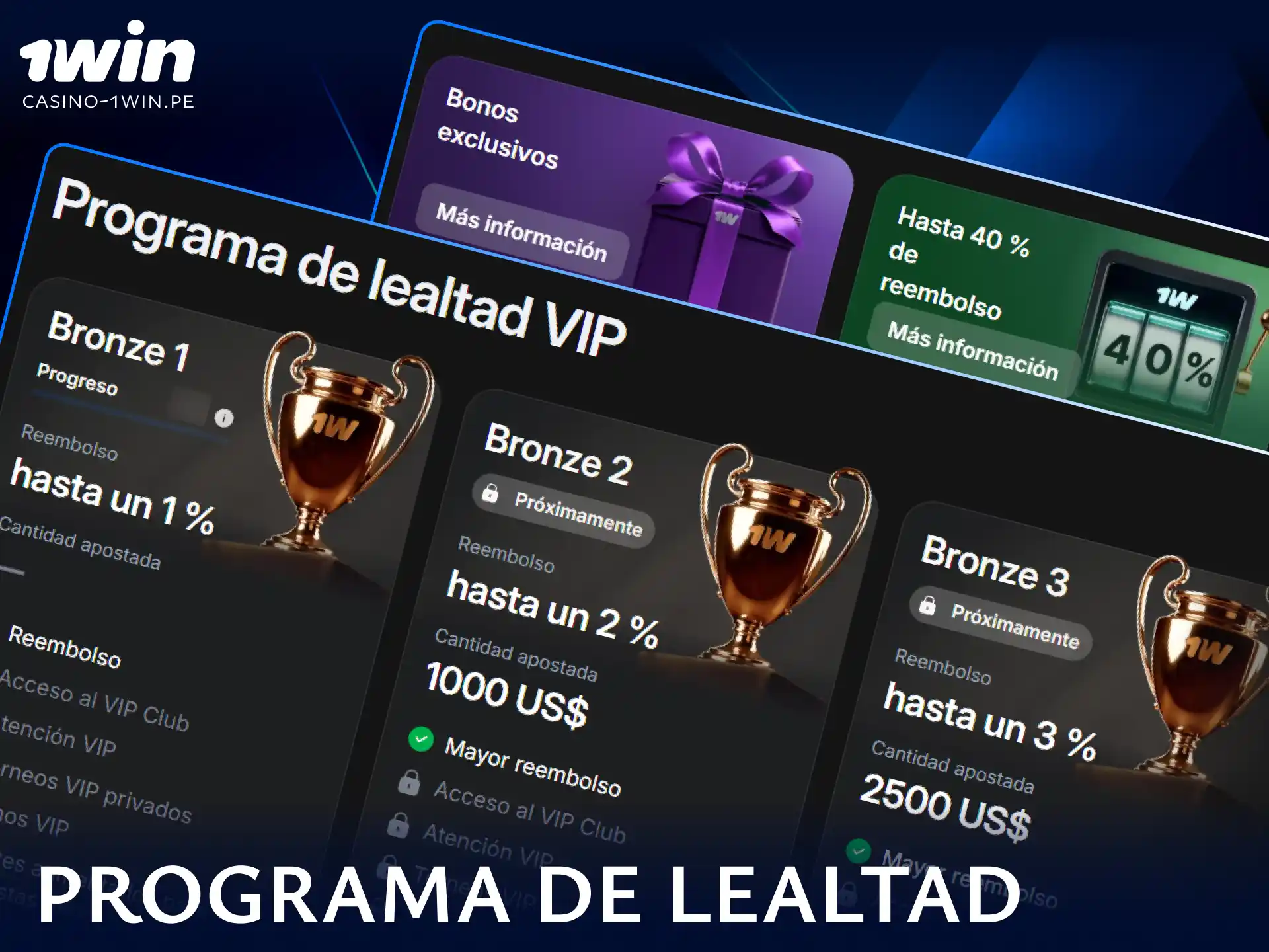 Conoce cómo acumular puntos y obtener recompensas exclusivas en el programa de lealtad de 1win.