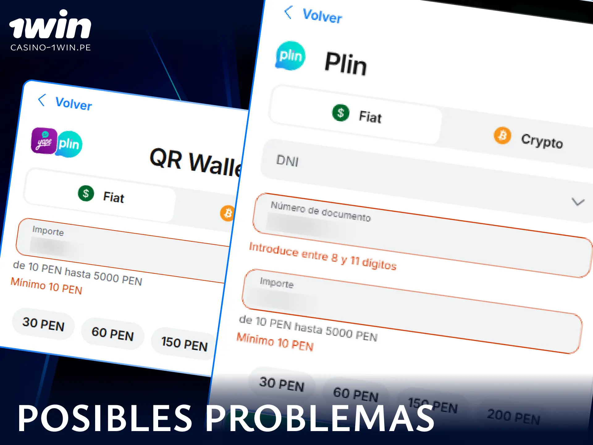 Conoce las causas principales y las soluciones rápidas para los problemas más comunes al depositar dinero en 1win.