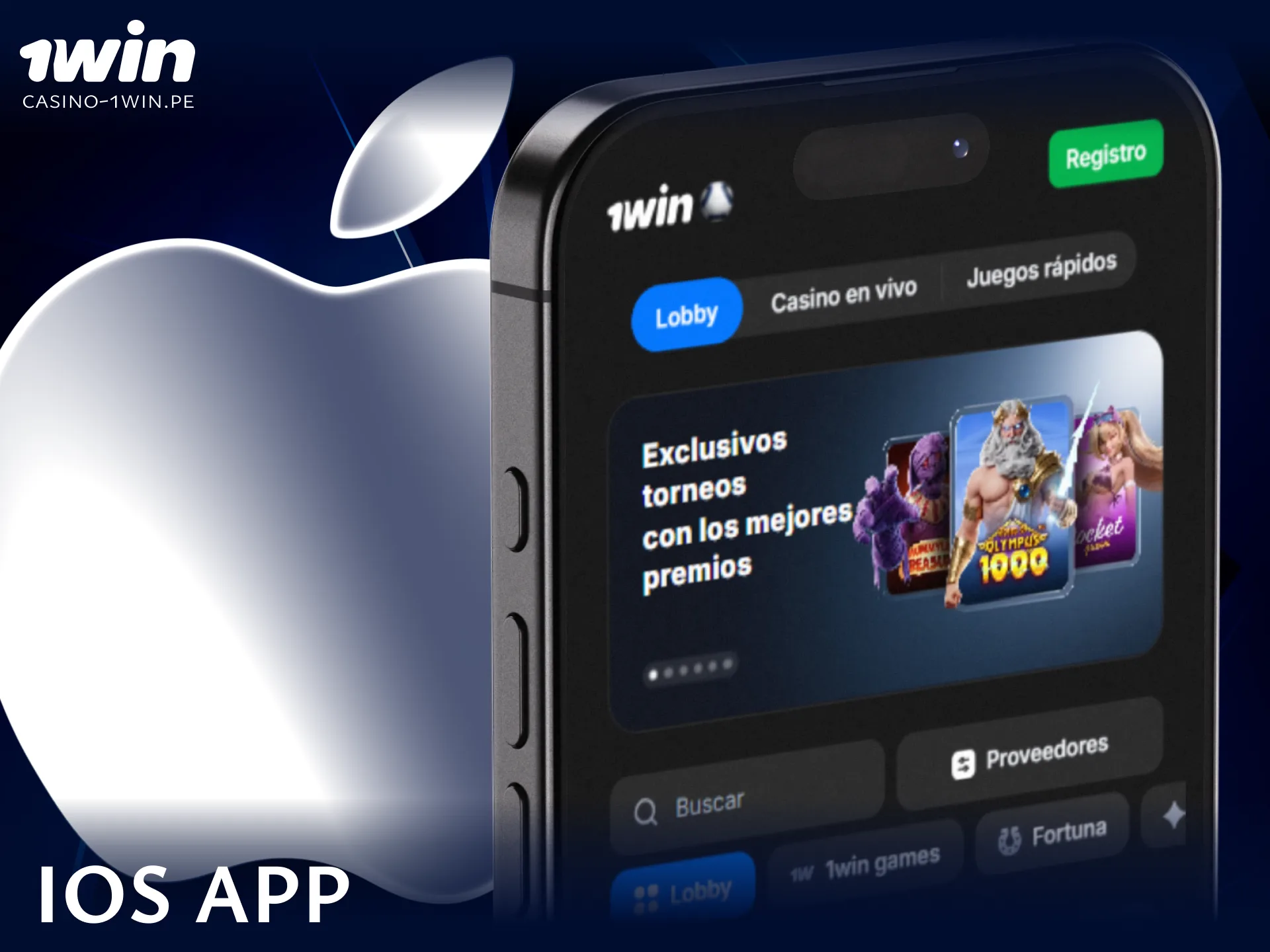 Instala la aplicación móvil oficial de 1win en tus dispositivos iOS de Apple.