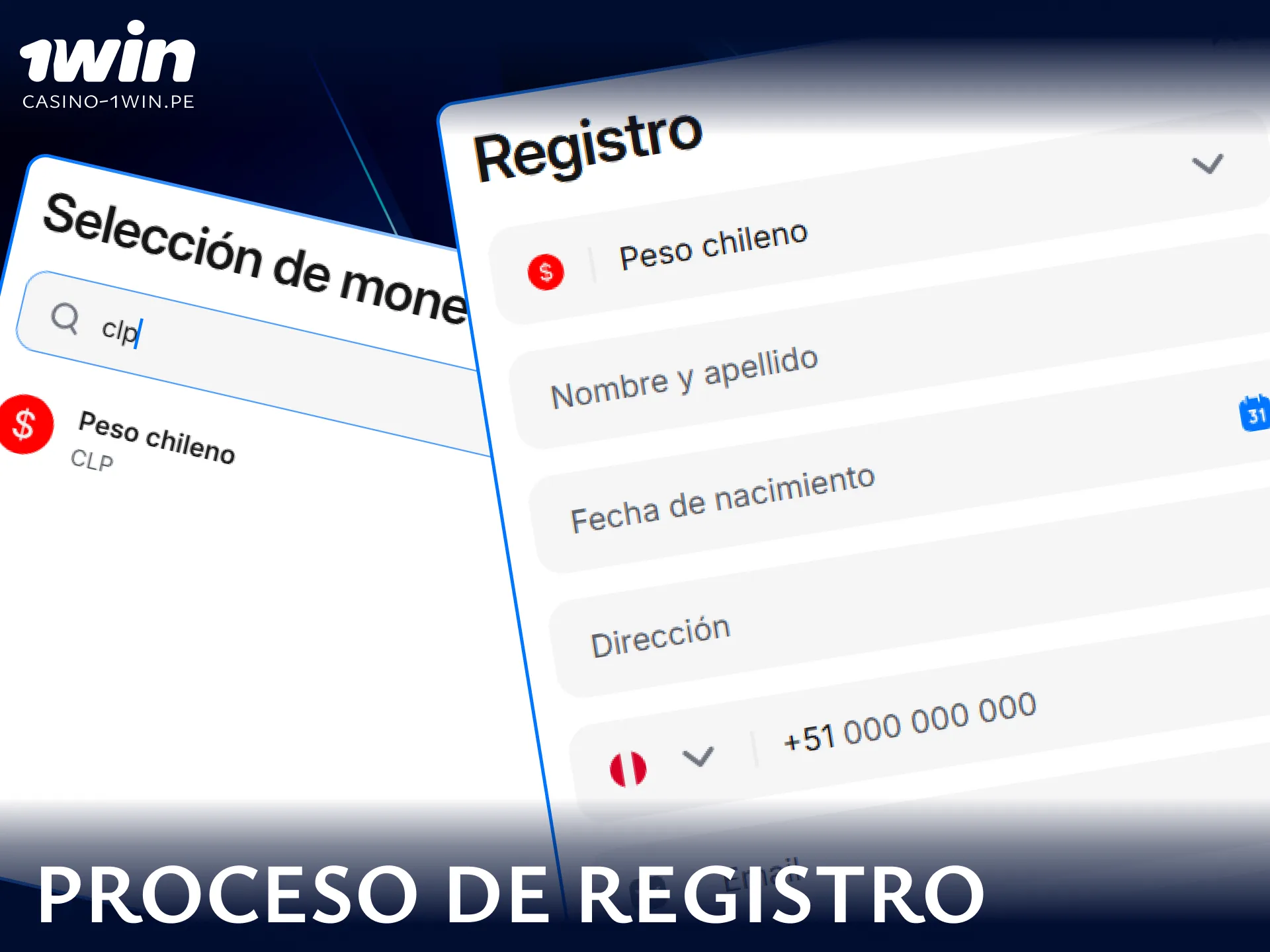 Guía paso a paso sobre el proceso de registro para crear una cuenta nueva en 1win Perú.