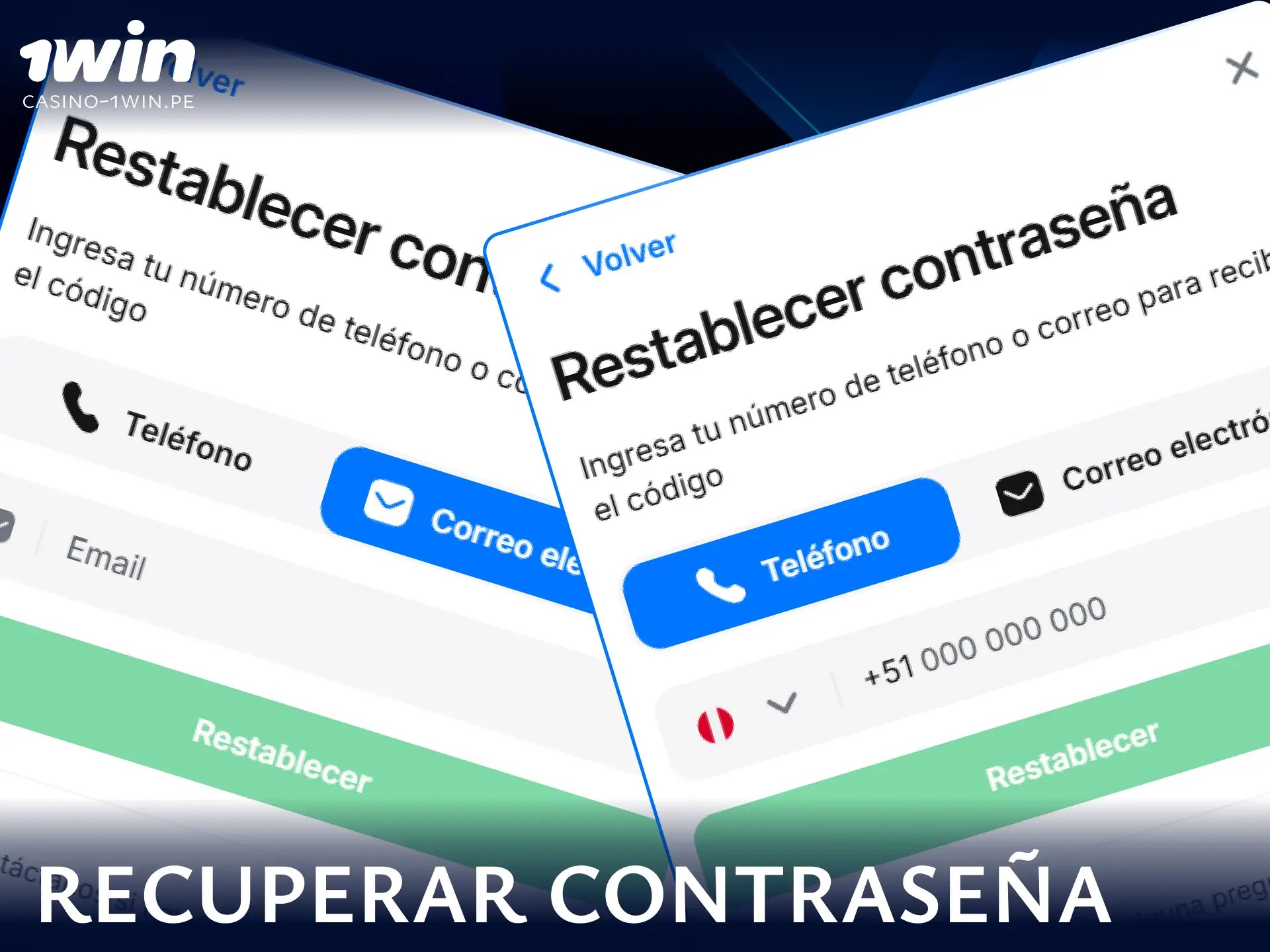 Sigue las instrucciones para restablecer una contraseña olvidada y recuperar el acceso a tu cuenta de 1win Perú.