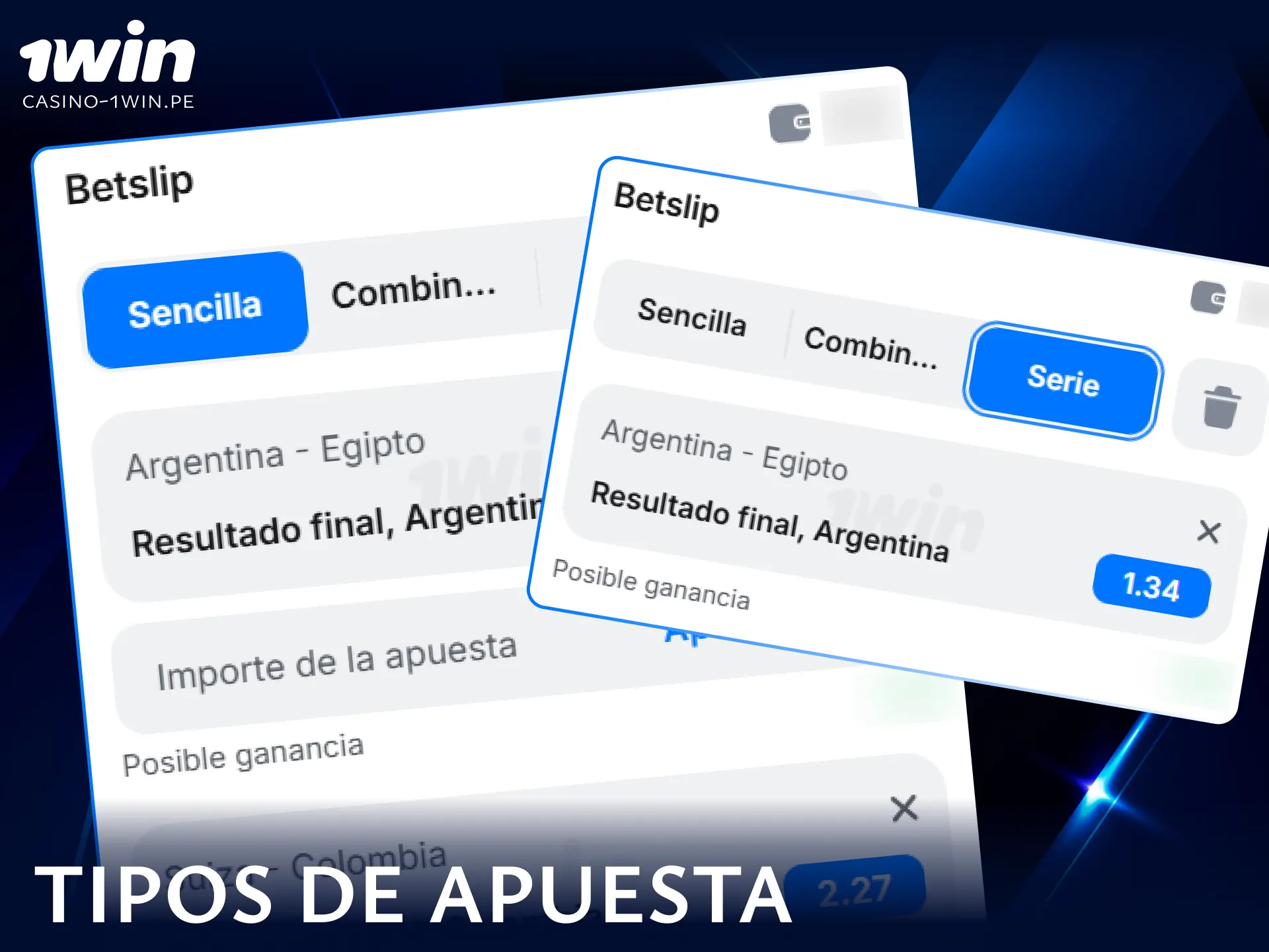 Conoce los diferentes tipos de apuestas deportivas disponibles para los usuarios en 1win.